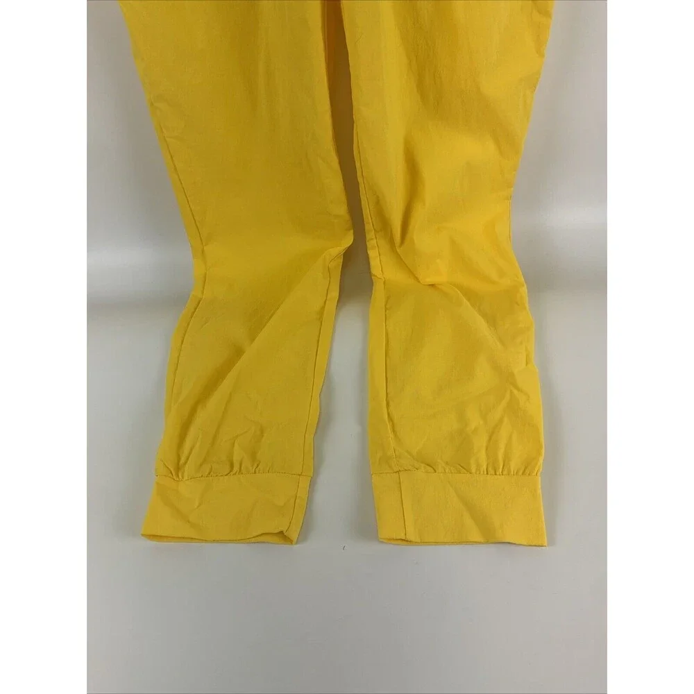 April O’Neil TMNT Costume Yellow Jumpsuit Zip Long Sleeve Stretch Womens Small - Picture 5 of 11